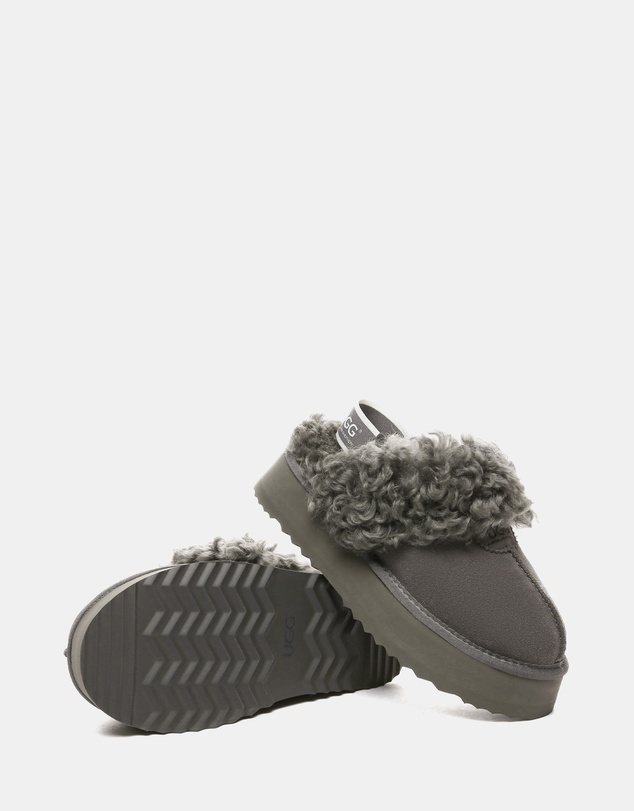 EVERAU - Australian Shepherd Ugg Waffle Curly Platform Cow Suede Upper House Shoes