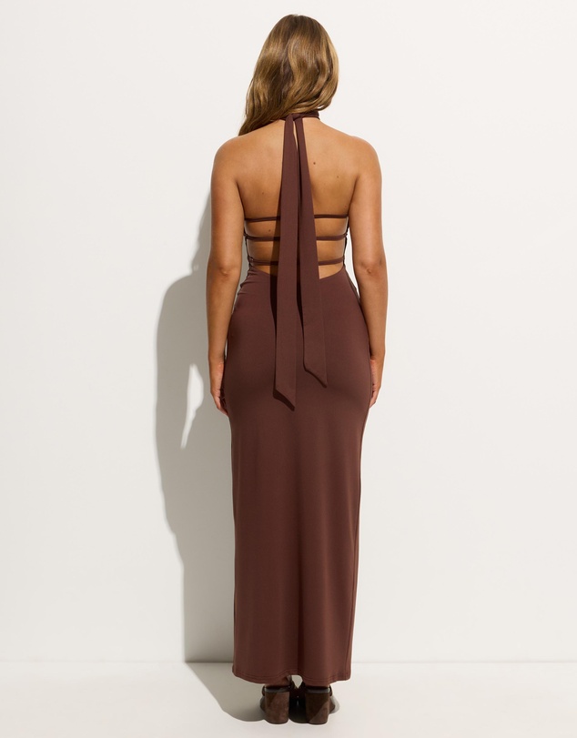 Dazie - Drew Strapless Maxi Neck Tie Dress