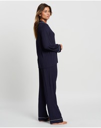 Homebodii - Petra Long Piping PJ Set