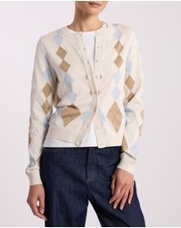 David Lawrence - Huntley Cotton Argyle Cardigan