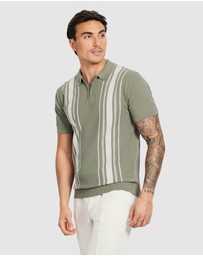 Tarocash - Dane Stripe Knit Polo