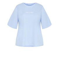 City Chic - Curved Hem Soho Studio Cotton Tee