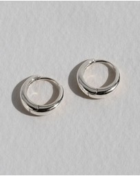 SAINT VALENTINE - Positano Mini Hoops - Silver