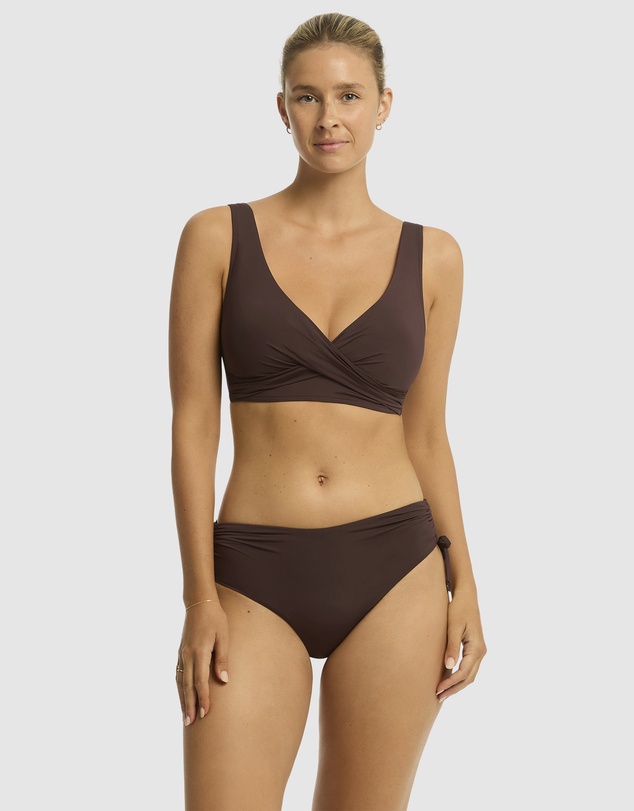 Sea Level Australia - Essentials Edit Cross Front Multifit Bra Top