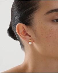 Najo - Mirage Yellow Gold Pearl Earring