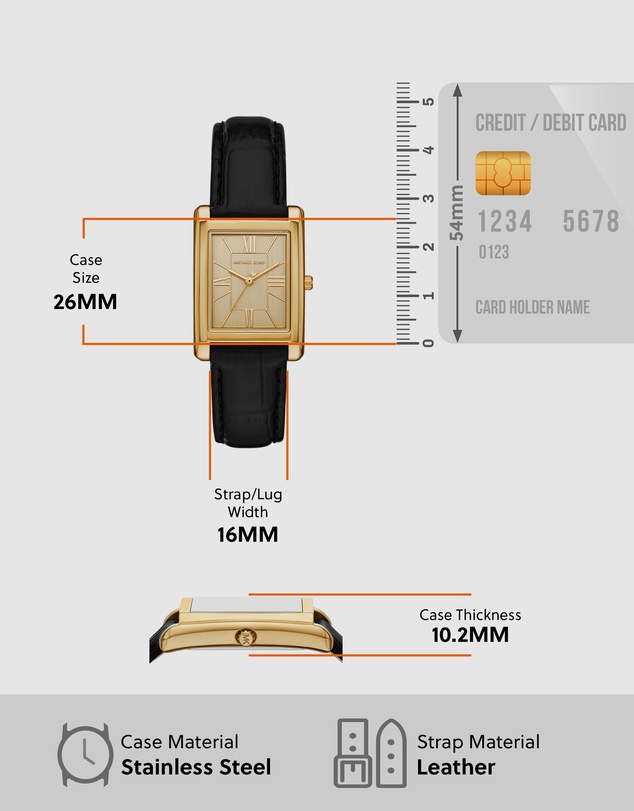 Michael Kors - Essex Black Analogue Watch