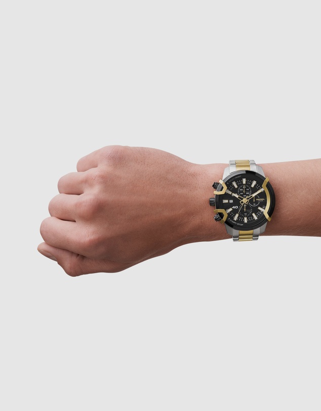 Diesel - Griffed Two Tone Chronograph Watch