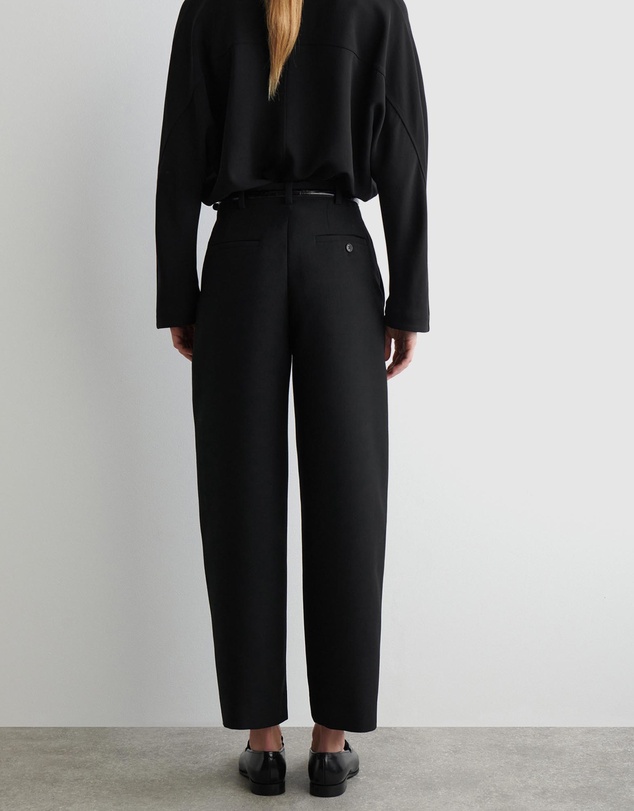 COS - Cropped Wool Barrel-Leg Trousers