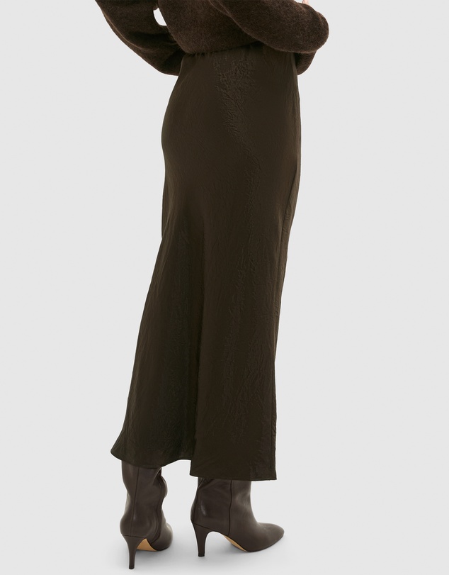 Seed Heritage - Crinkled Satin Slip Skirt