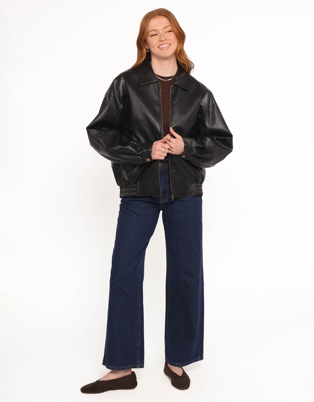 Petal & Pup - Zoe Bomber Jacket - Black