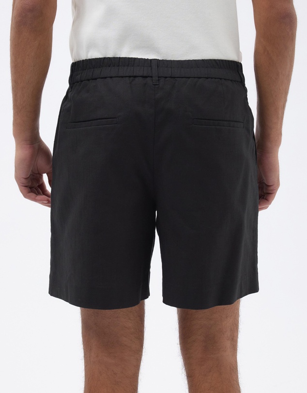 AERE - Leon Pleated Linen Blend Shorts