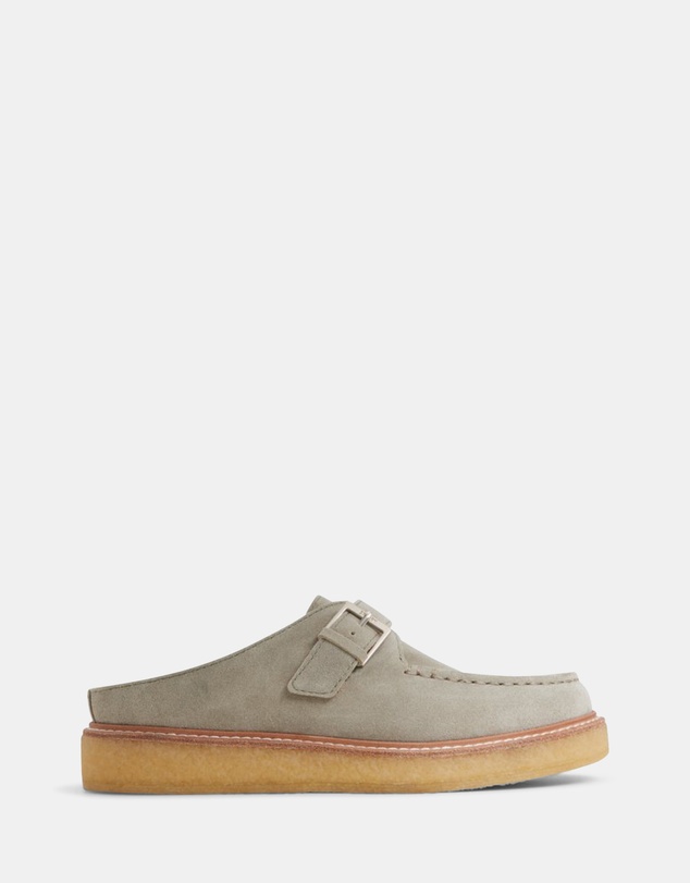 Sperry - Captains Oxford Mule Leather Suede Silver Sage- Women's