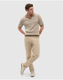 Seed Heritage - Contrast Stripe Knit Polo