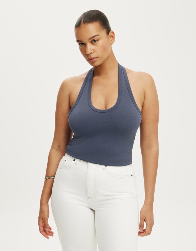 Cotton On - Everyday Smooth Scoop Halter Top