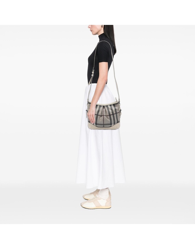 Pre-Loved by Azura Reborn - Pre-Loved Smoke Check Coated Canvas Hartham Crossbody