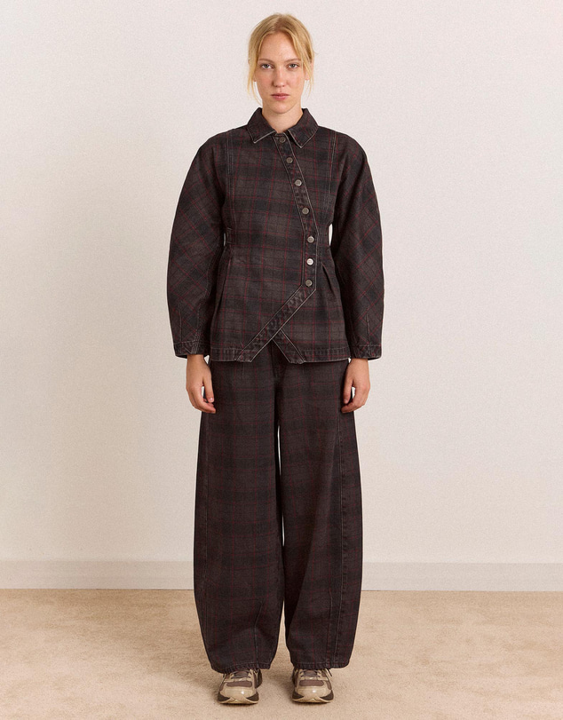 Damson Madder - Erika Check Jeans
