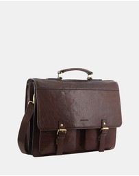 Pierre Cardin - Pierre Cardin Men's Leather Business/Computer Bag