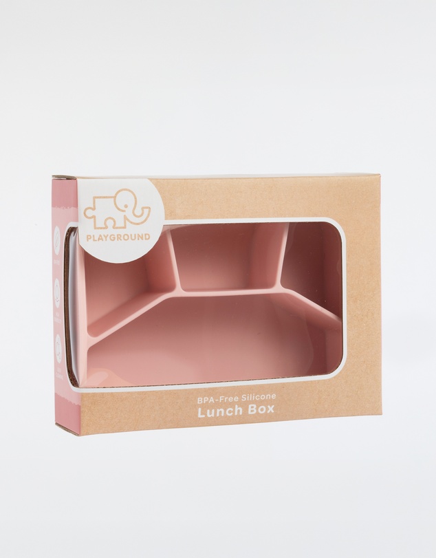 Playground - Silicone Lunch Box- Large- Light Pink