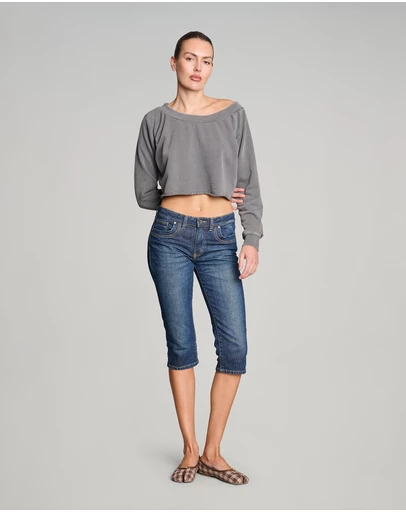 Love and Nostalgia - 'Little Gath’ Capri Jean - Desert Wash
