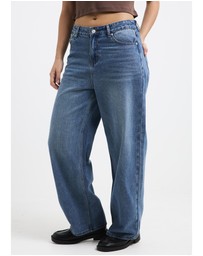Subtitled - Alexa Mid Rise Denim Jeans Petite Relaxed