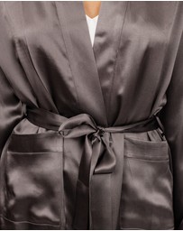 SILK MAGNOLIA - Silk Robe Dressing Gown