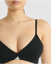 adidas Sportswear - Active Essentials Cotton 3 Stripes Triangle Wrap Bralette