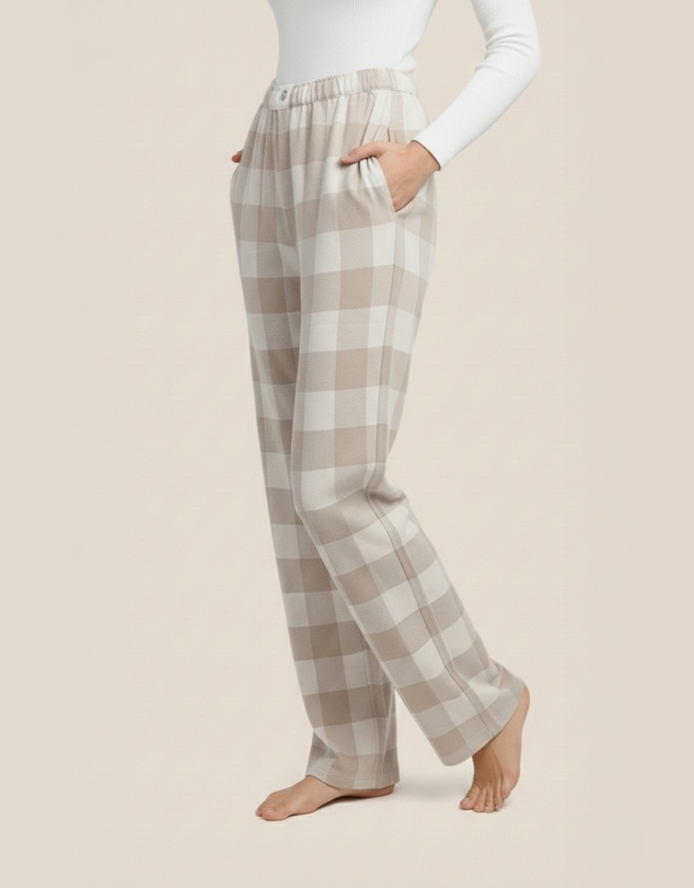 Gingerlilly - Sarita Buffalo Check Wide Pant