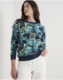 Seasalt - Seasalt Cornwall Blue Bright Wave Sweatshirt