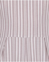 Petal & Pup - Ester Jumpsuit - Beige/White Stripe