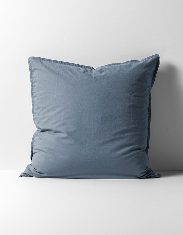 Aura Home - Evie Stonewash Organic Cotton European Pillowcase