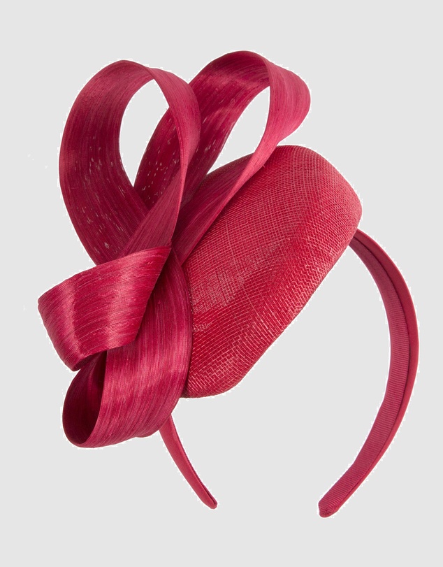 Max Alexander - Red Pillbox Racing Fascinator