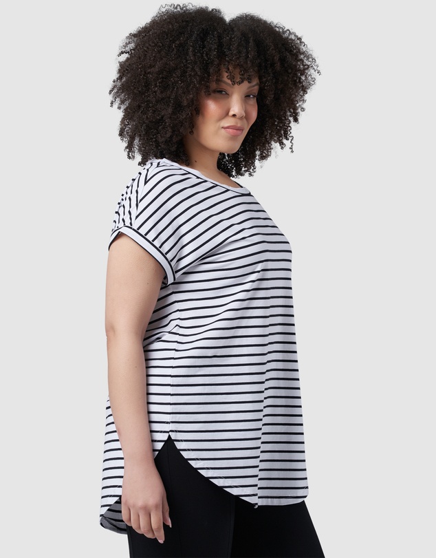 Indigo Tonic - Lauren Longline Stripe Tee
