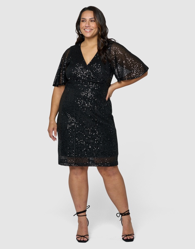 Pink Dusk by Curve Project - Tales from the Bar Sequin Mini Dress