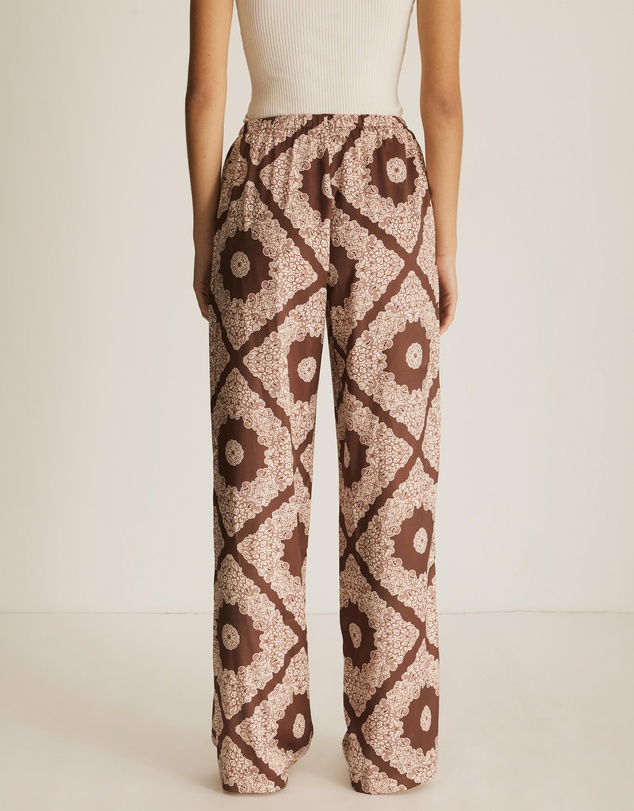 Atmos&Here - Chantilly Printed Satin Pants