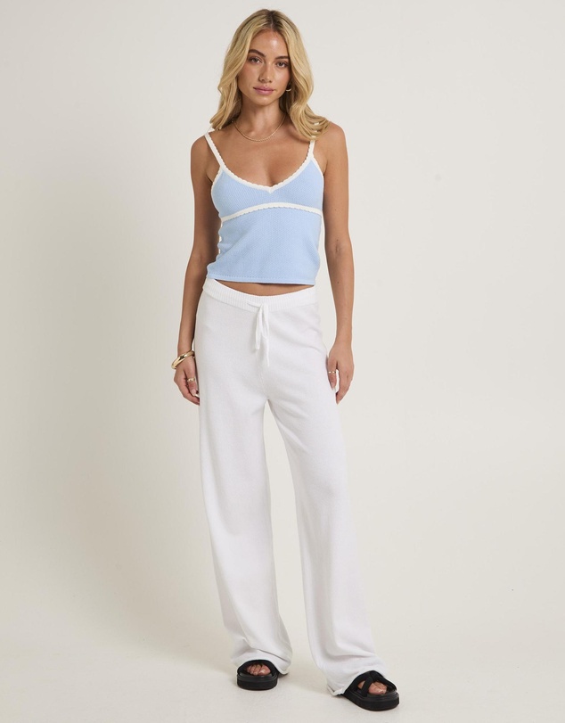 Subtitled - Nori Compact Contrast Knit Top