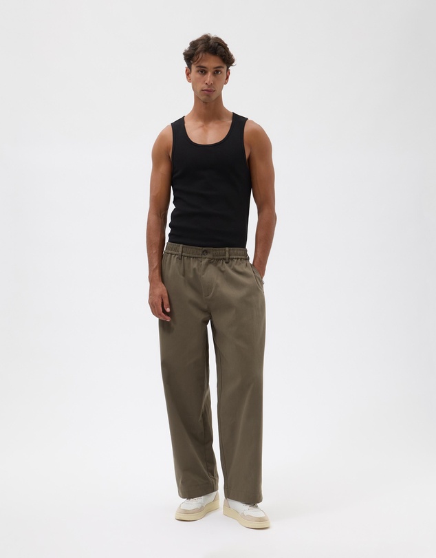 AERE - Organic Cotton Barrel Leg Pants