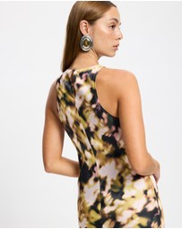 & Other Stories - Sleeveless Satin Midi Dress