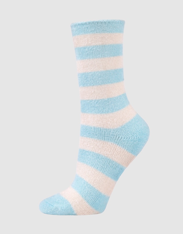 Bamboozld - 3 Pack Fluffy Bamboo Lounge Bed Crew Socks
