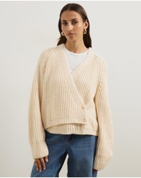 Atmos&Here - Reese Chunky Knit Wrap Cardigan