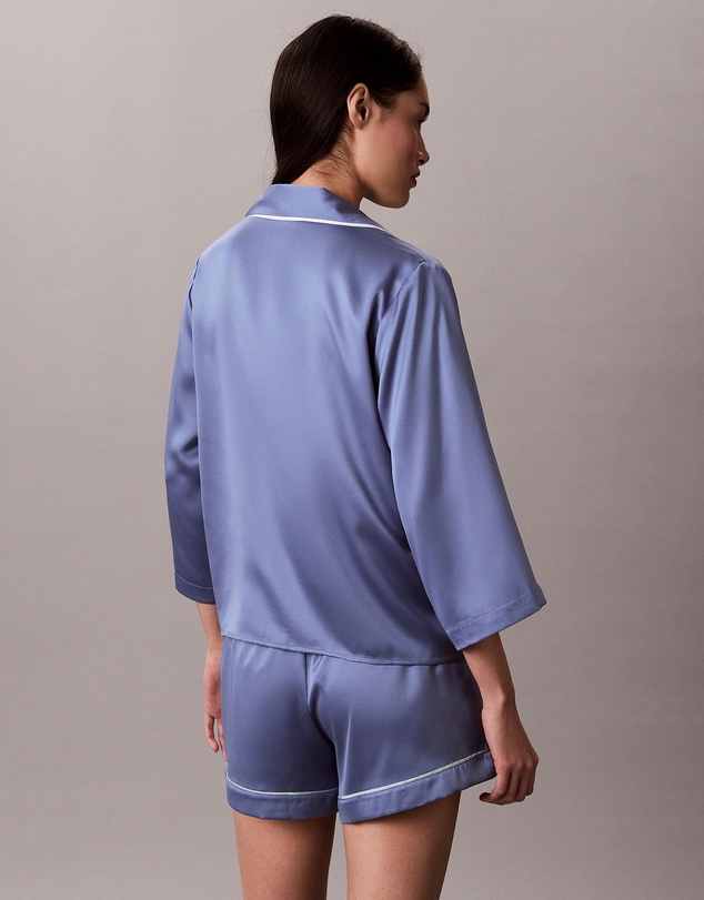 Calvin Klein - Sheen Satin Short Sleeve Shirt