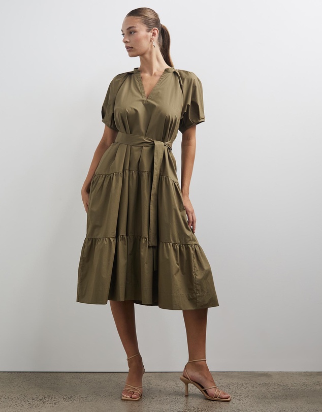 Lindsay Nicholas New York - Cotton Joan Midi Dress