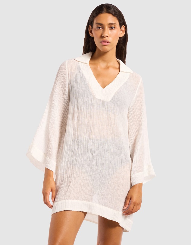 JETS - Wave Gauze Sheer Mini Cover Up
