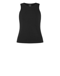 City Chic - Plus size Ally Tank Top - black