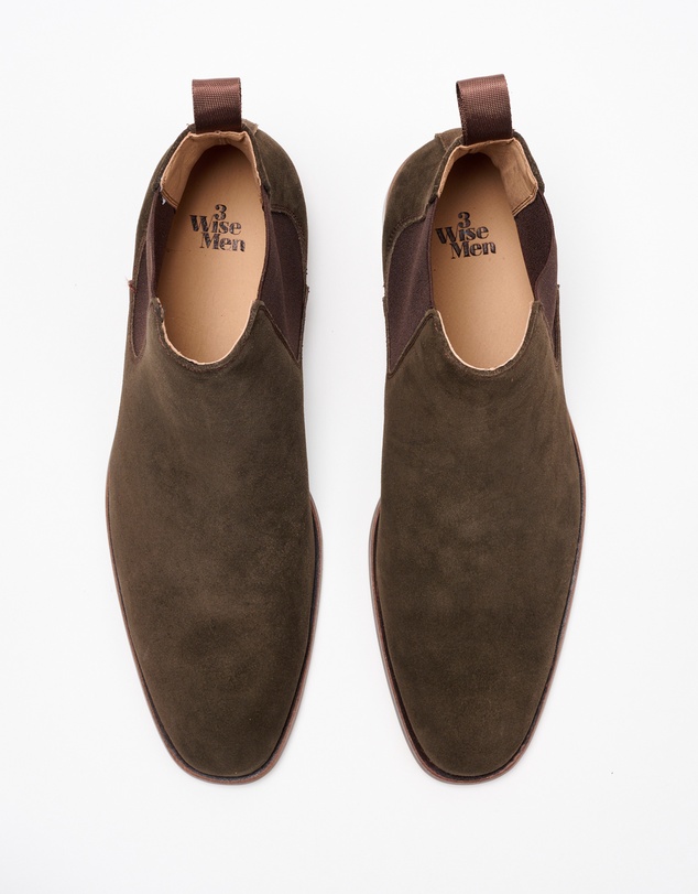 3 Wise Men - 3 Wise Men Waits Suede Chelsea Boot