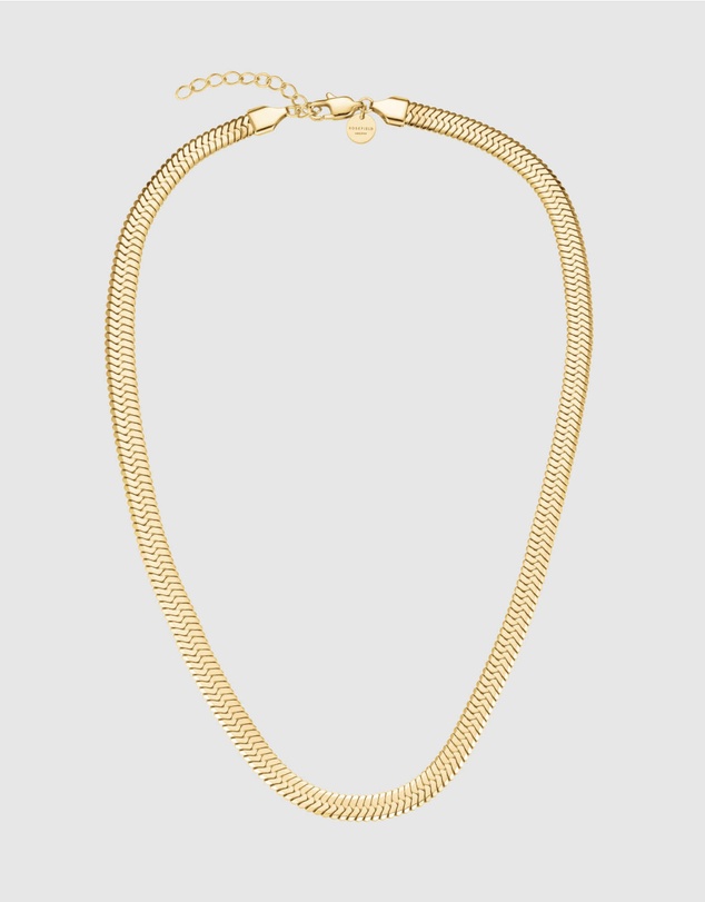 Rosefield - Large Snake Gold-Tone Necklace