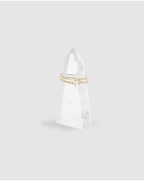 By Charlotte - Clear Quartz Crystal Ring Stand