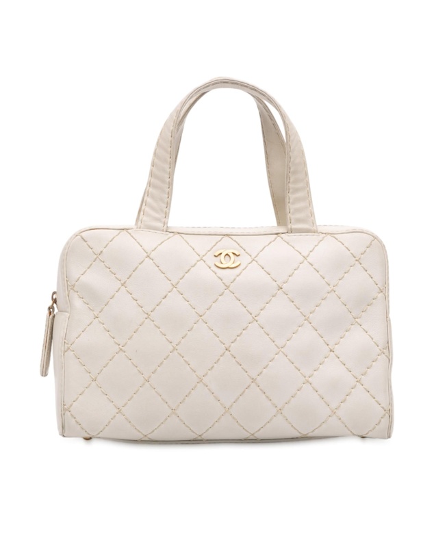 Pre-Loved by Azura Reborn - Pre-Loved CC Lambskin Wild Stitch Handbag