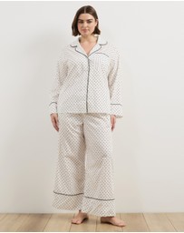 Atmos&Here Curvy - Riley Polka Dot Cotton PJ Set