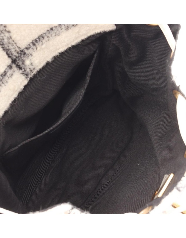 Pre-Loved by Azura Reborn - Pre-Loved Large Quilted Wool Duma Drawstring Backpack