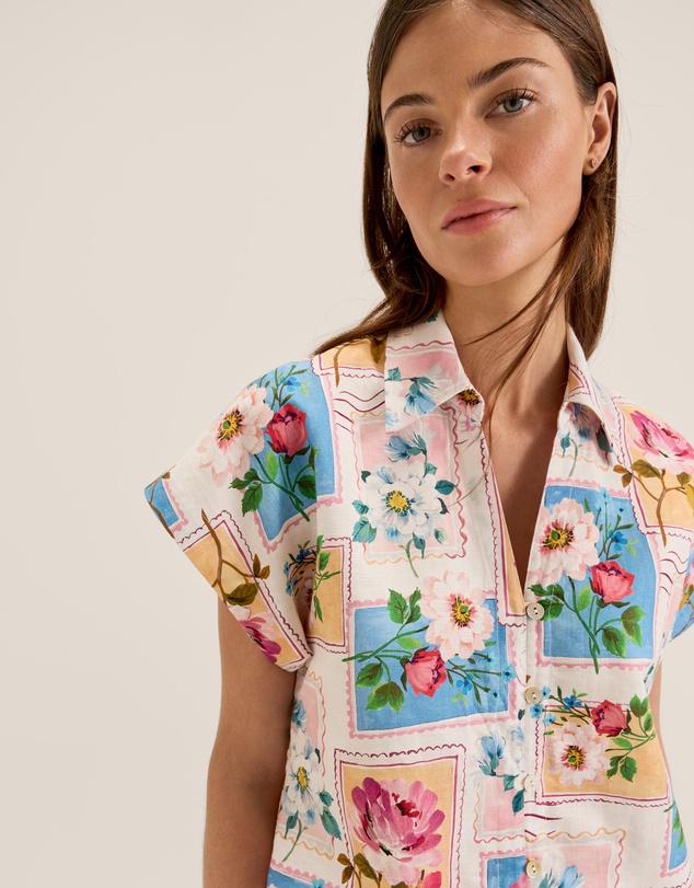 Review - Postcards Crop Shirt